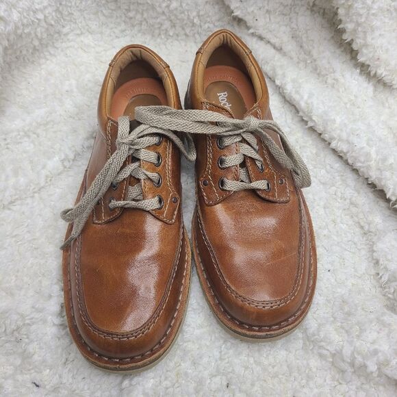 Rockport Men's Brown Leather Tru Tech‎ Leather Oxfords Size 7.5 - Picture 4 of 8